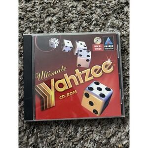 Ultimate Yahtzee PC CD-ROM Video Game Hasbro Interactive Windows 3.1/95 1996